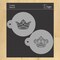 Royal Crowns Cookie Stencil Set | C586 by Designer Stencils | Baking Stencils for Royal Icing, Airbrush, Dusting Powder |